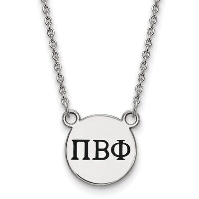 Pi Beta Phi Extra Small Enameled Pendant with 18 Inch Chain Sterling Silver SS016PBP-18, MPN: SS016…