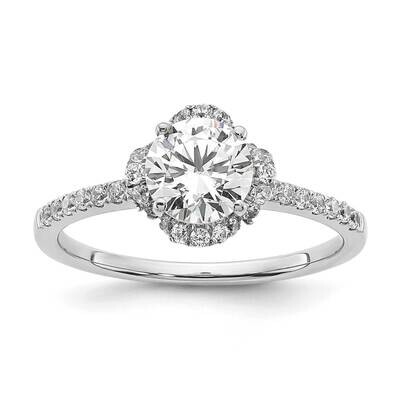 Si1/Si2, G H I, Round Semi-Mount Engagement Ring 14k White Gold Lab Grown Diamond RM7989E-100-WLG, …