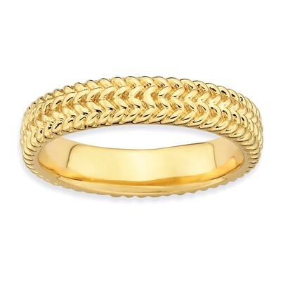 Gold-plated Ring - Sterling Silver QSK306, MPN: QSK306, 883957120867