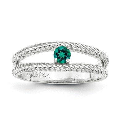 Genuine 1 Stone Mother&#39;s Ring 14k White Gold XMR8/1WGY, MPN: XMR8_1W, 191101540134