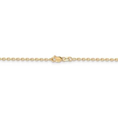 22 Inch 2mm Cable Chain 14k Yellow Gold PEN216-22, MPN: PEN216-22, 886774603186