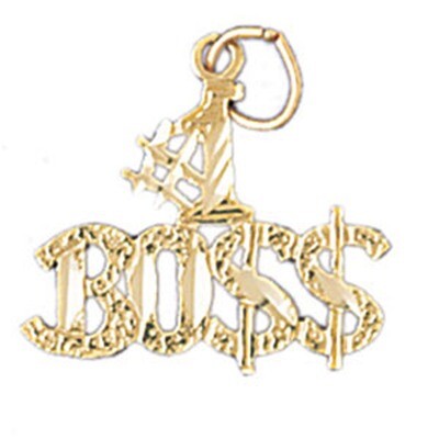 Dazzlers Jewelry #1 Boss Pendant Necklace Charm Bracelet in Yellow, White or Rose Gold 10730, MPN: …