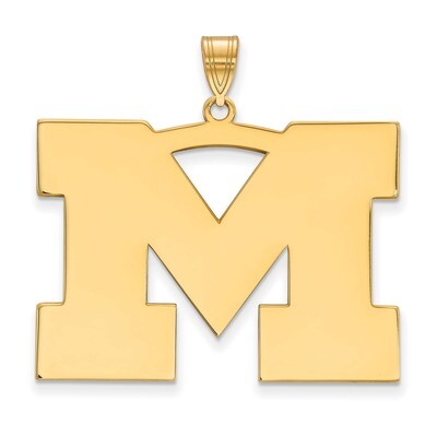Michigan University of x-Large Pendant Gold-plated Sterling Silver GP005UM, MPN: GP005UM, 886774901…