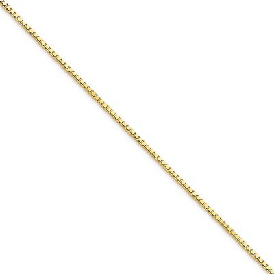 1.25mm Box Chain 18 Inch 10k Gold 10BX125-18, MPN: 10BX125-18, 886774084039