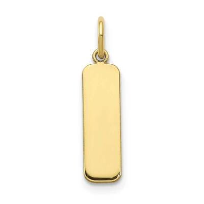 Small Vertical Blank Bar Charm 10k Gold 10XNA1353Y, MPN: 10XNA1353Y,