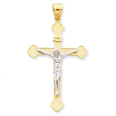 INRI Crucifix Pendant 14k Two-Tone Gold D1665, MPN: D1665, 883957430614