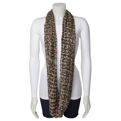 Multicolor Brown Circular Loop Scarf GM13041, MPN: GM13041, 191101416422