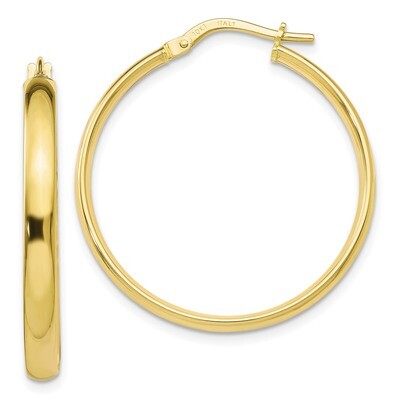 Leslie&#39;s Hoop Earrings 10k Gold Polished HB-10LE302, MPN: 10LE302, 191101476709