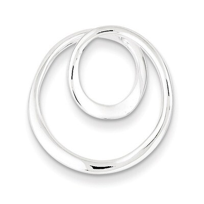 Circle Pendant Sterling Silver Polished QP1944, MPN: QP1944, 191101279935