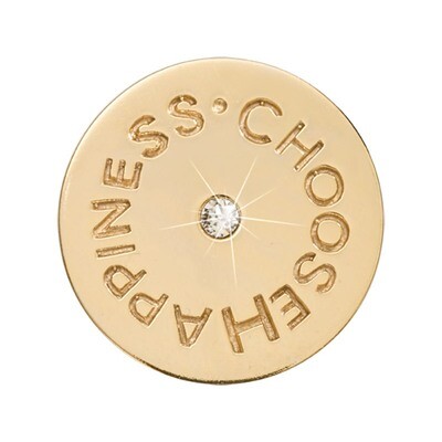 Nikki Lissoni Choose Happiness Gold-Plated 23mm Coin C1558GS, MPN: C1558GS, 8718819234715