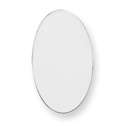 Long Oval Stamping 14k White Gold WG1108, MPN: WG1108,