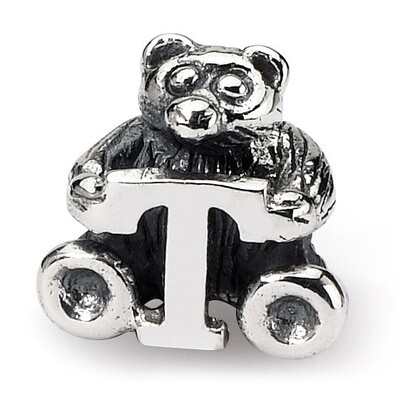 Letter T Bead - Sterling Silver QRS712T, MPN: QRS712T, 883957726854