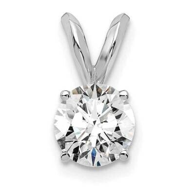 1/2Ct. Round Certified Lab Grown Diamond Vs/Si, D E F, Solitaire Pendant 14k White Gold PM4396-050C…