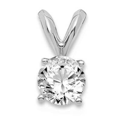 1/3Ct. Round Certified Lab Grown Diamond Vs/Si, D E F, Solitaire Pend 14k White Gold PM4396-033C-WL…
