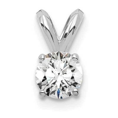 1/4Ct. Round Certified Lab Grown Diamond Vs/Si, D E F, Solitaire Pendant 14k White Gold PM4396-025C…