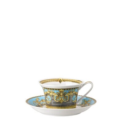 Versace Prestige Gala Bleu Tea Cup and Saucer  7 oz., MPN: 19325-403638-14640, 790955326798