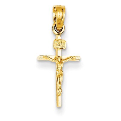 Small INRI Crucifix Pendant 14k Gold C3894, MPN: C3894, 637218043217