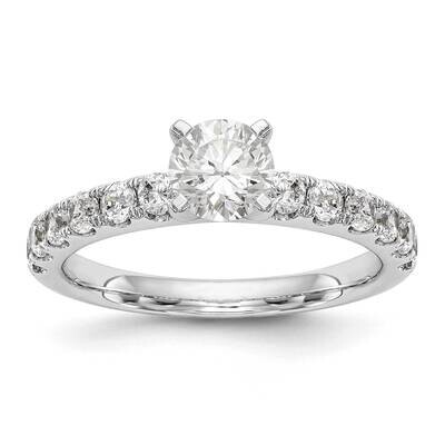Diamond Vs/Si, D E F, Peg Set Engagement Ring 14k White Gold True Origin Lab Grown RM2927E-060-WLD,…