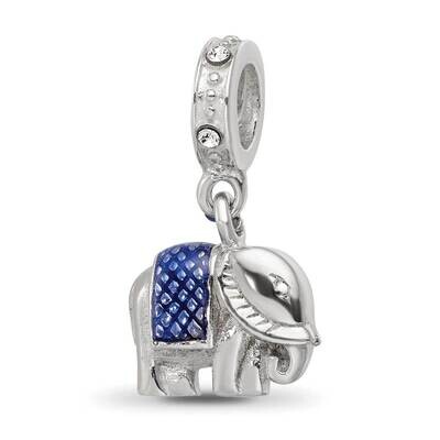 SS Preciosa Crystal Enamel Elephant Dangle Bead QRS4225, MPN: QRS4225,