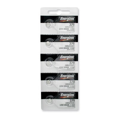 Energizer Watch Batteries Package of 5 WB379, MPN: WB379, 39800091826