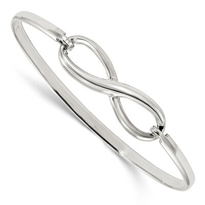 Infinity Bangle Bracelet Sterling Silver QB1138, MPN: QB1138, 886774119298