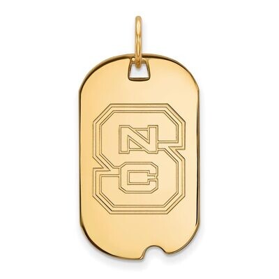 North Carolina State University Small Dog Tag Gold-plated Silver GP027NCS, MPN: GP027NCS, 886774930…