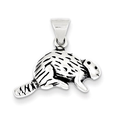Beaver Charm Antiqued Sterling Silver QC4107, MPN: QC4107, 883957909646
