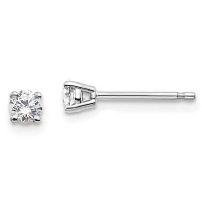 1/4Ctw Vs/Si, D E F, 4-Prong Earrings 14k White Gold Lab Grown Diamond EM1016-025-WLD, MPN: EM1016-…