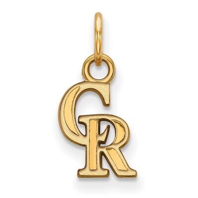 Colorado Rockies x-Small Pendant Gold-plated Silver GP009ROK, MPN: GP009ROK, 886774909578