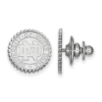University of Notre Dame Crest Pendant Tie Tac 14k White Gold 4W068UND, MPN: 4W068UND, 191101130410