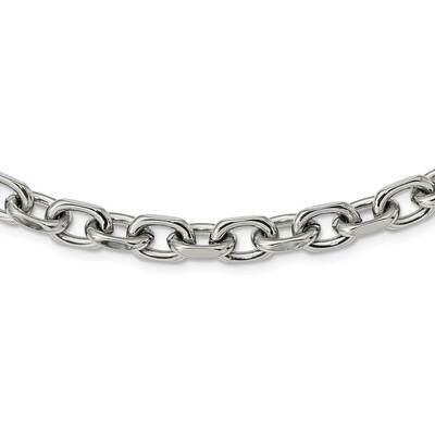 8.5mm 24 Inch Cable Chain Stainless Steel Polished SRN2913-24, MPN: SRN2913-24, 191101871474