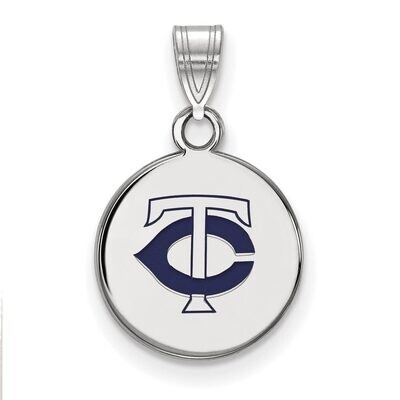 Minnesota Twins Small Enamel Disc Pendant Sterling Silver SS013TWN, MPN: SS013TWN, 886774627045