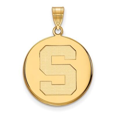 Michigan State University Large Disc Pendant 10k Yellow Gold 1Y041MIS, MPN: 1Y041MIS, 886774816630