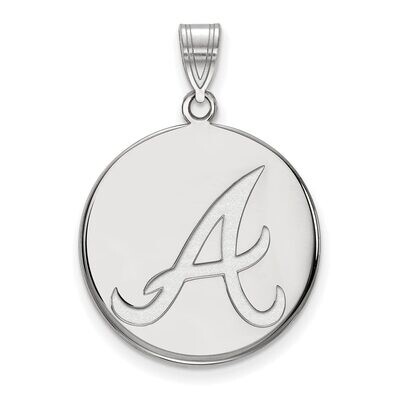 Atlanta Braves Large Disc Pendant 10k White Gold 1W016BRA, MPN: 1W016BRA, 886774780849