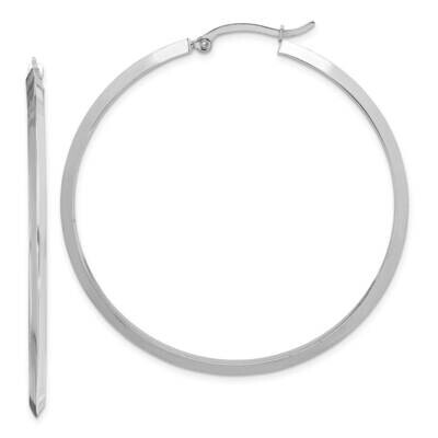Hoop Earrings 14k White Gold Polished TF1633W, MPN: TF1633W, 883957996400