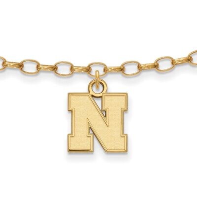 University of Nebraska x-Small Anklet Gold-plated Silver GP065UNE, MPN: GP065UNE, 886774952390