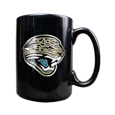 Jacksonville Jaguars 15oz Black Ceramic Mug GC146, MPN: GC146, 89006592061