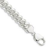 10.5mm Polished Domed Curb Chain 9 Inch Sterling Silver QDB300-9, MPN: QDB300-9,