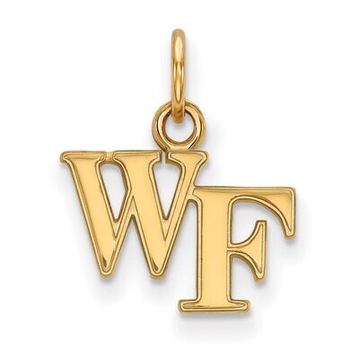 Wake Forest University x-Small Pendant Gold-plated Silver GP001WFU, MPN: GP001WFU, 886774891897