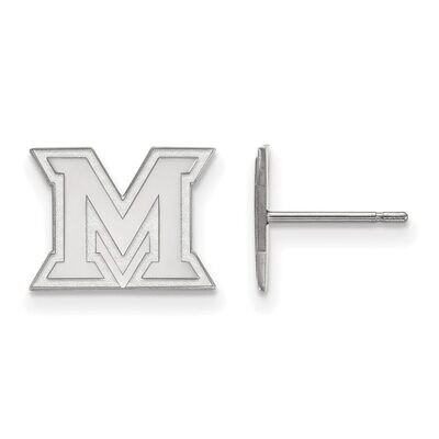 Miami University x-Small Post Earring 14k White Gold 4W007MU, MPN: 4W007MU, 886774834122