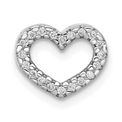 1/15Ct. Diamond Heart Chain Slide 14k White Gold PM4855-008-WA, MPN: PM4855-008-WA, 818050013013