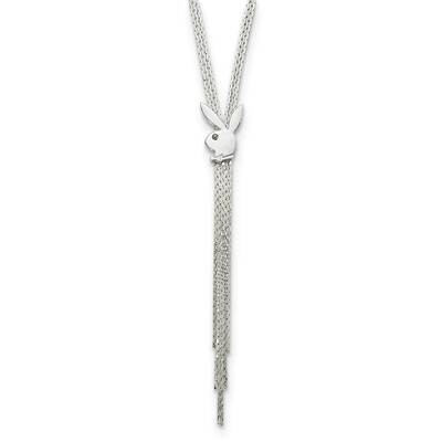 Playboy Bunny Multi-Strand CZ Diamond Drop with 3.5 Inch Extender Necklace PBX151-16, MPN: PBX151-1…