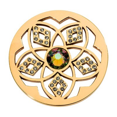 Nikki Lissoni Charming Flower Gold-Plated 33mm Coin C1613GM, MPN: C1613GM, 8719075301845