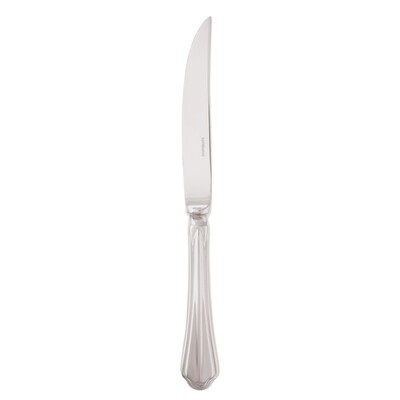 Sambonet rome steak knife solid handle 9 3/4 inch - silverplated on 18/10 stainless steel, MPN: 527…