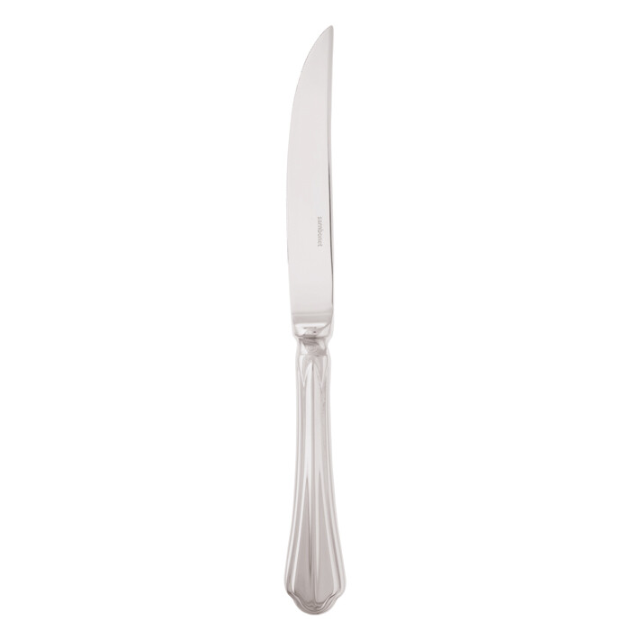 Sambonet Rome Pattern Sambonet Rome Steak Knife Solid Handle 9 3/4 Inch Silverplated On 18/10 ...