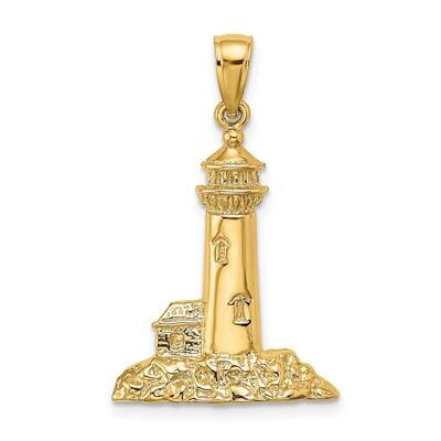 Lighthouse Charm 14k Gold Polished K8051, MPN: K8051, 637218060030
