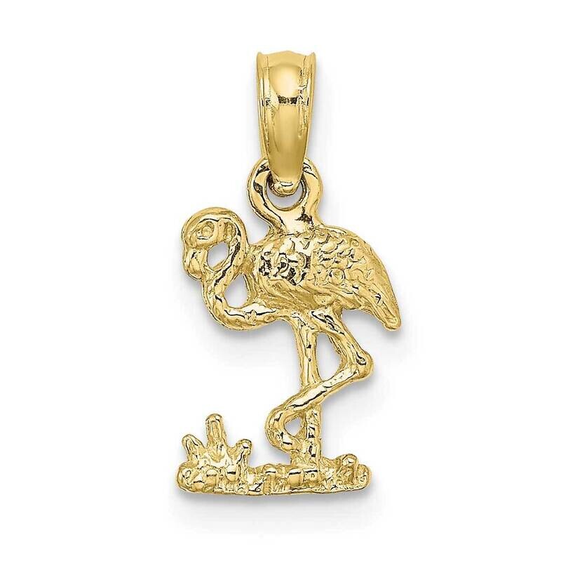 Mini Flamingo Charm 10k Gold 10K6433, MPN: 10K6433,