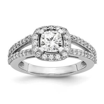 Diamond Vs/Si, D E F, S/M Cushion Halo Engagement Ring 14k White Gold True Origin Lab Grown RM2318E…