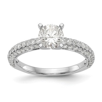 Diamond Peg Set Engagement Ring 14k White Gold RM2791E-078-WAA, MPN: RM2791E-078-WAA, RM2791E-078-W…