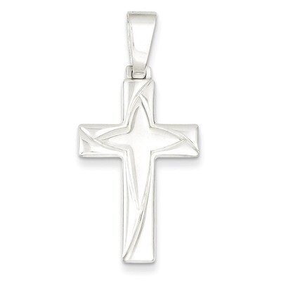 Cross Pendant Sterling Silver Polished QC7224, MPN: QC7224, 883957542522